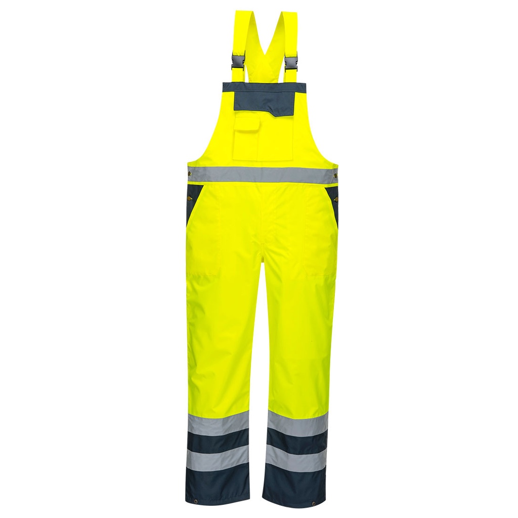 Cotte à bretelles de pluie haute visibilité bicolore – Portwest S488