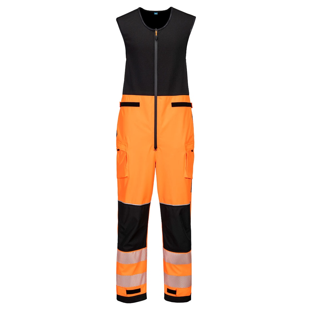 Salopette imperméable haute visibilité PW3 3 couches – Portwest T150
