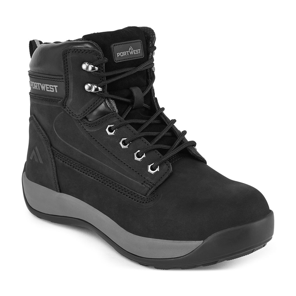 Chaussure de sécurité mi-haute nubuck acier S3 HRO – Portwest FW32