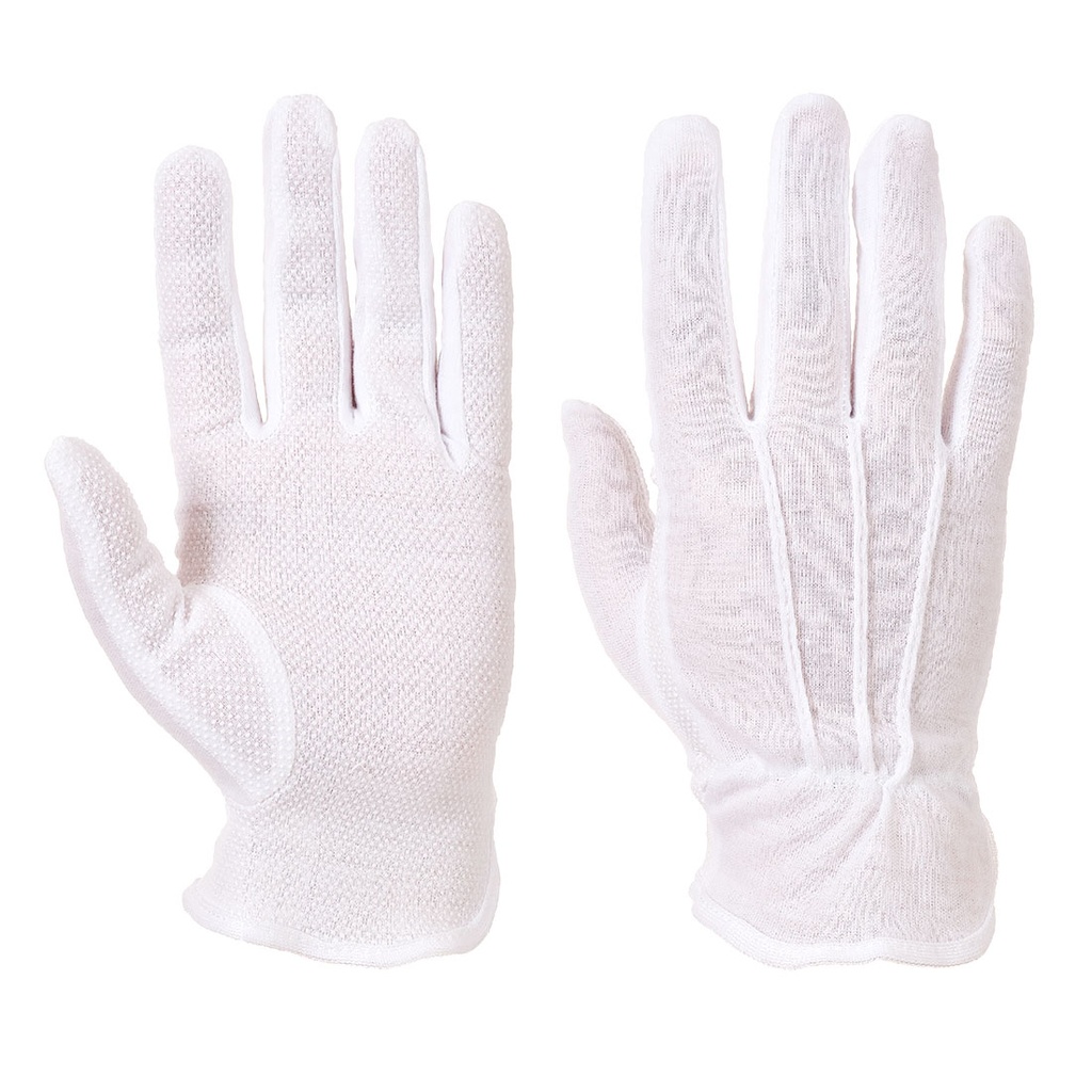 Gant Microdot coton picots PVC – lot de 12 paires – Portwest A080