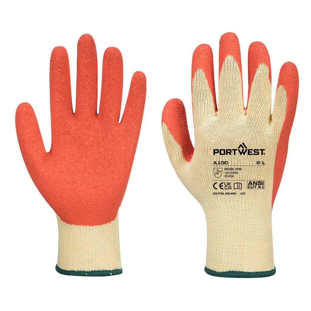 Gant enduit latex jauge 10 – lot de 12 paires – Portwest A100