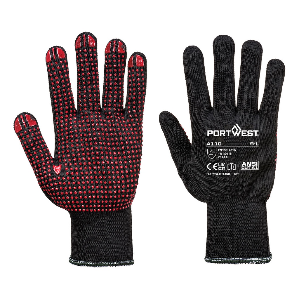 Gant nylon picots PVC – lot de 12 paires – Portwest A110