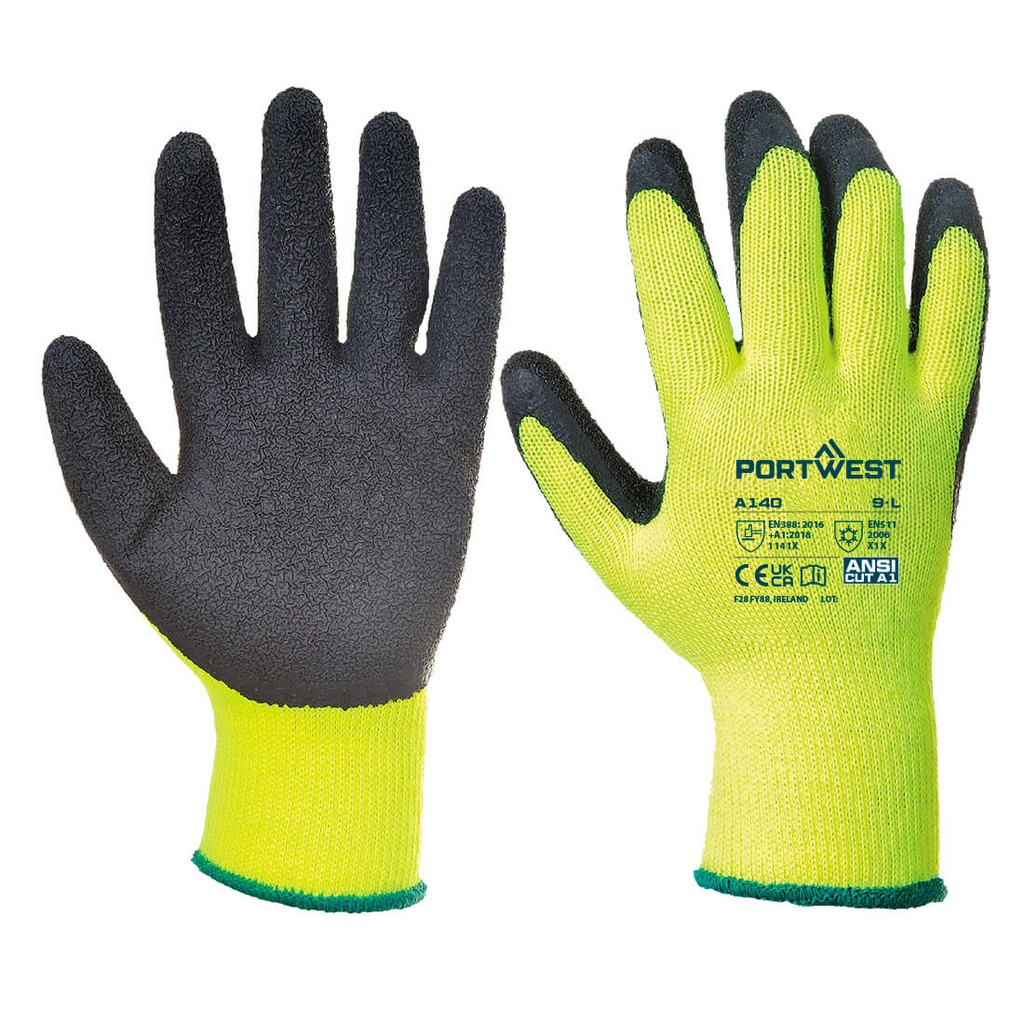 Gant thermique enduit latex – lot de 12 paires – Portwest A140