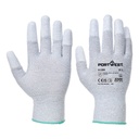 Gant ESD bouts de doigts PU – lot de 12 paires – Portwest A198