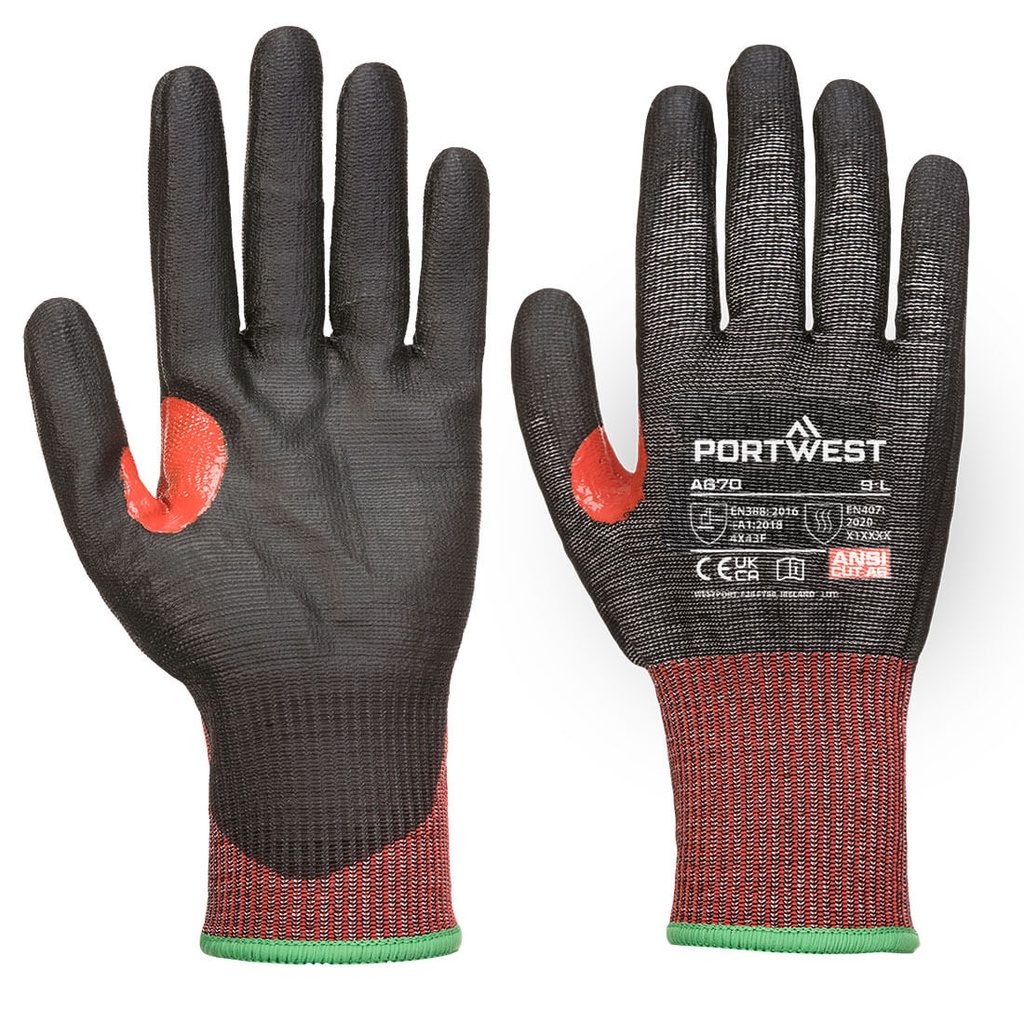 Gant anti-coupure F paume PU – Portwest A670