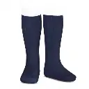 Chaussettes hautes basiques côtelées  