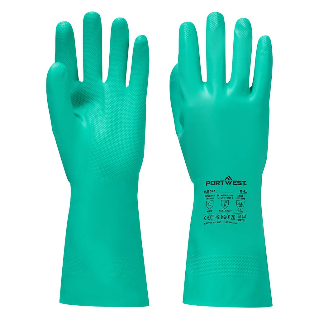 Gant Nitrosafe Plus chimie – lot de 12 paires – Portwest A812