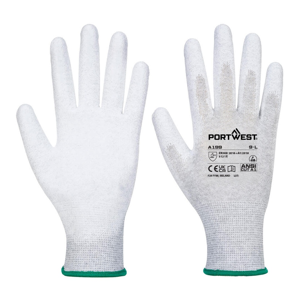 Gant ESD 13 PU paume Essential – lot de 12 paires – Portwest AB199