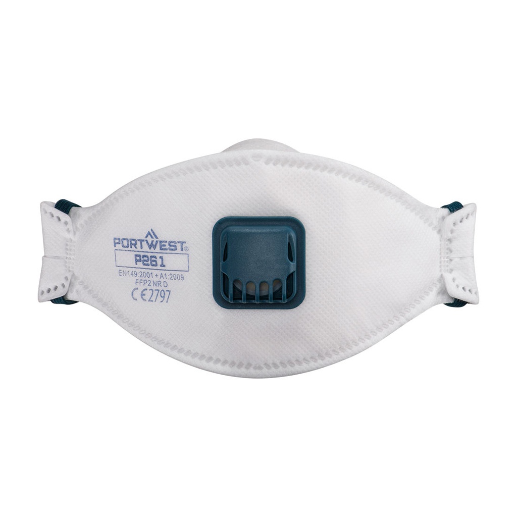 Masque FFP2 pliable à valve Dolomite – boîte de 10 – Portwest P261