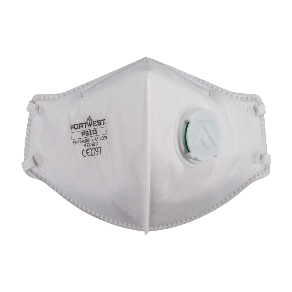 Masque pliable FFP3 à valve Dolomite – lot de 3 – Portwest P310