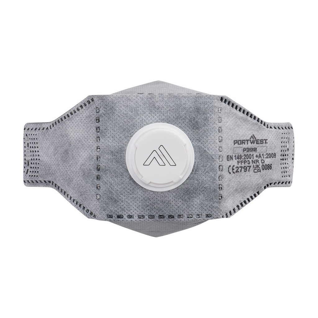 Masque Eagle FFP3 carbone à valve – boîte de 10 – Portwest P392