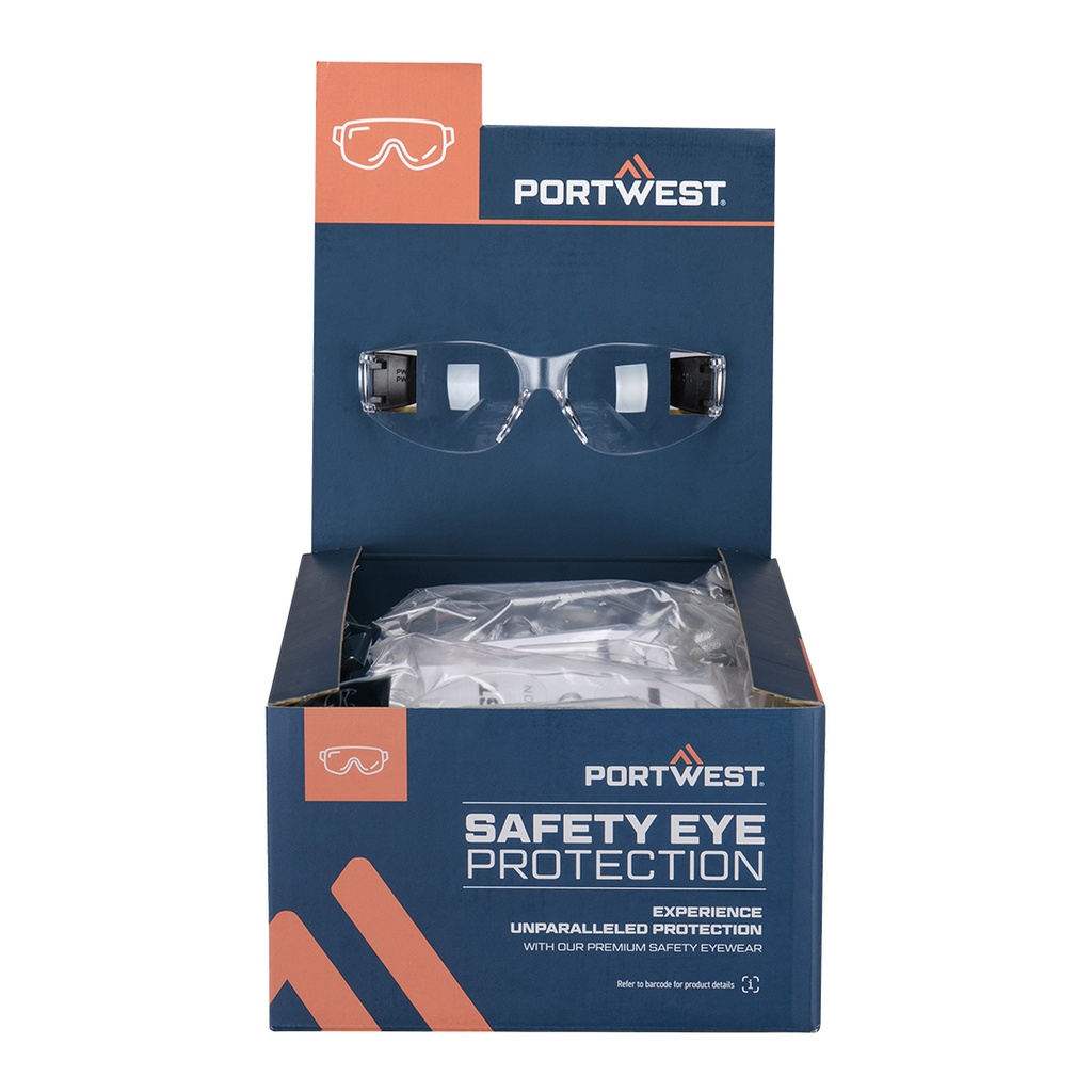 Lunettes PW32 – présentoir de 12 – Portwest PM32