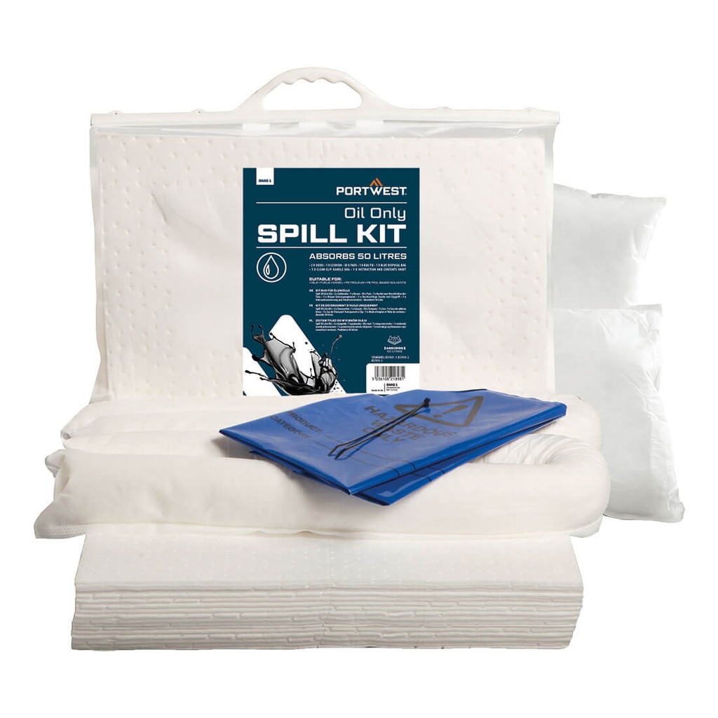 Kit absorbant hydrocarbures 50 litres – Portwest SM61