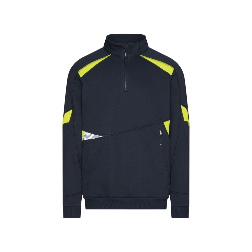 Sweat-shirt demi-zippé à détails fluo Aratu Logix – Dassy 300521