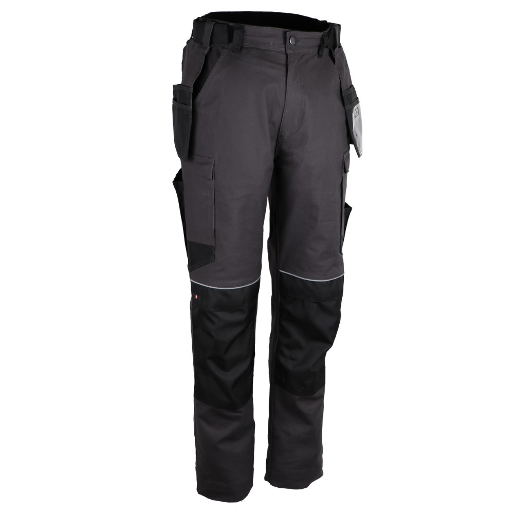 Pantalon de travail coton stretch noir/gris – Singer PARTO