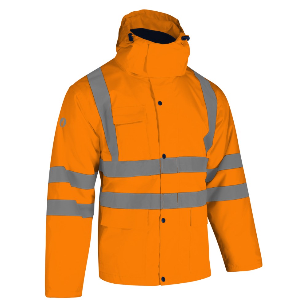 Blouson-gilet haute visibilité de pluie 2 en 1 orange – Singer VIENO