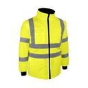 Blouson-gilet haute visibilité 2 en 1 doublé polaire jaune – Singer VEROME