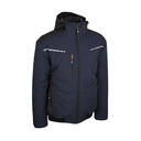 Blouson stretch imperméable matelassé noir/marine – Singer BLUETON