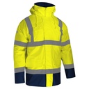 Parka haute visibilité 5 en 1 jaune/marine – Singer PACA
