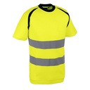 T-shirt haute visibilité bird-eye jaune – Singer SUZE