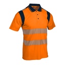 Polo haute visibilité classe 2 coton/polyester orange – Singer POLMO