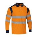 Polo manches longues haute visibilité orange – Singer PUNTO