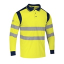 Polo manches longues haute visibilité jaune – Singer PUNTA