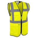 Gilet haute visibilité multipoche zippé jaune – Singer GARA