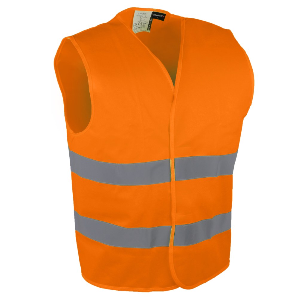Gilet haute visibilité 2 bandes orange – Singer GILO