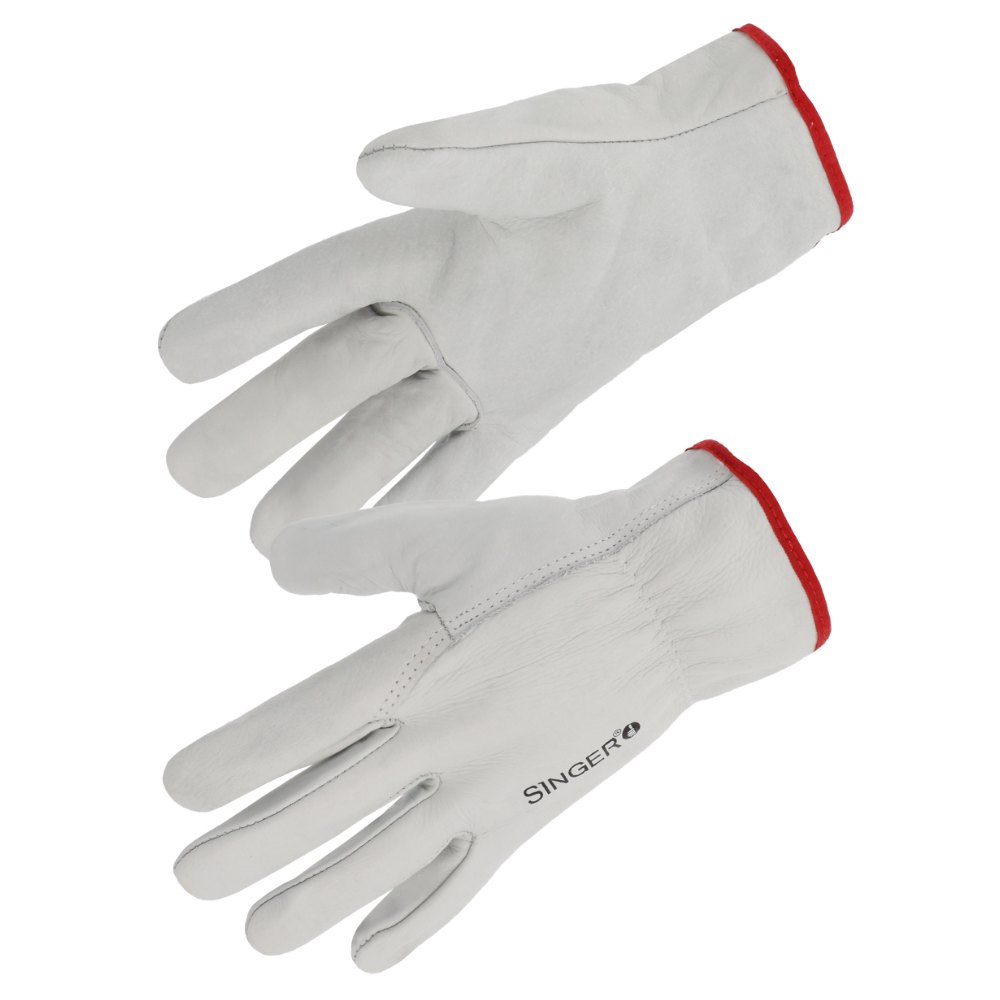 Gant tout fleur bovin naturel, serrage élastique (lot de 10 paires) – Singer 56GN