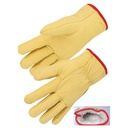 Gant tout fleur bovin jaune, fourré acrylique (lot de 5 paires) – Singer 56GYPA00