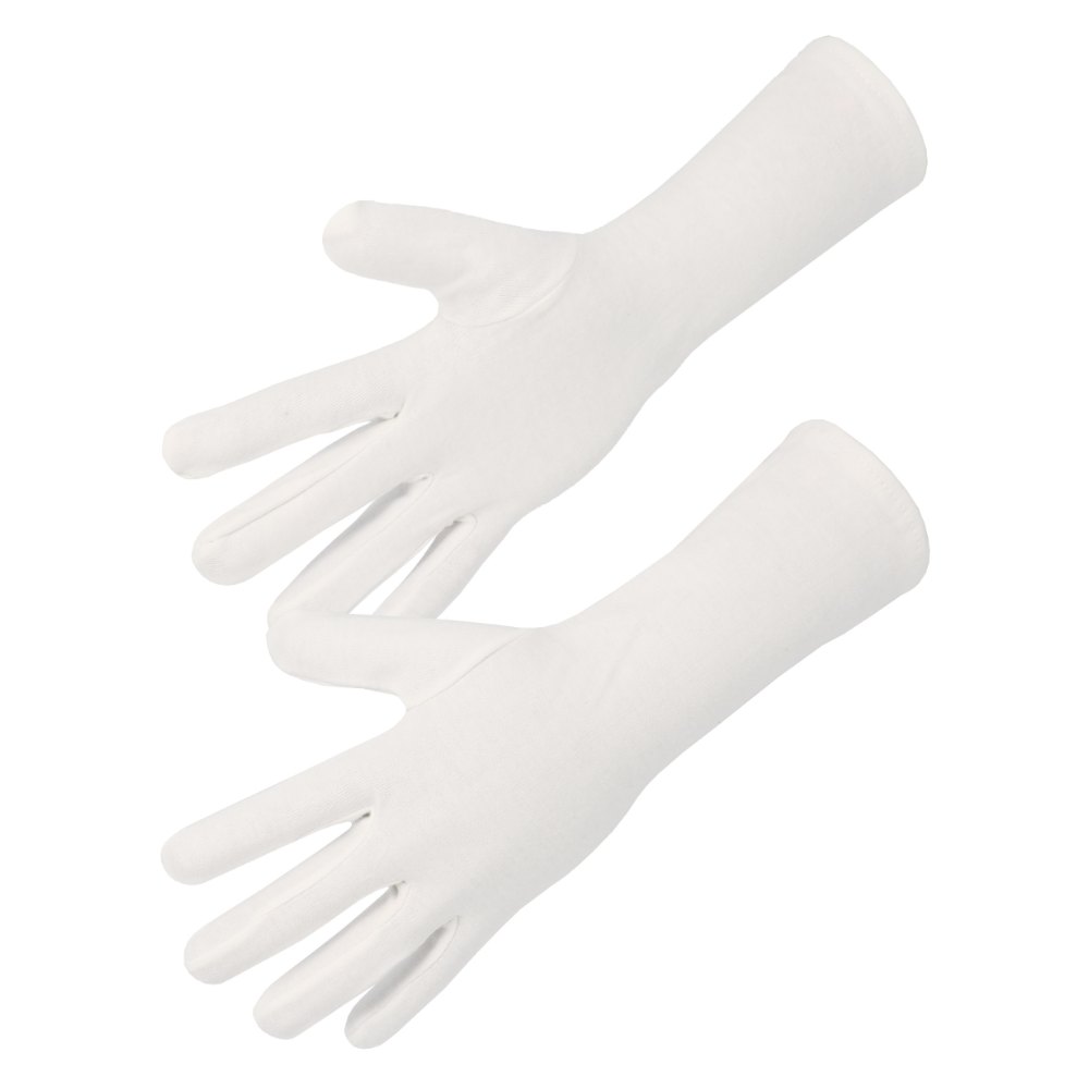 Gant coton Interlock blanchi avec ourlet (lot de 10 paires) – Singer JB13512