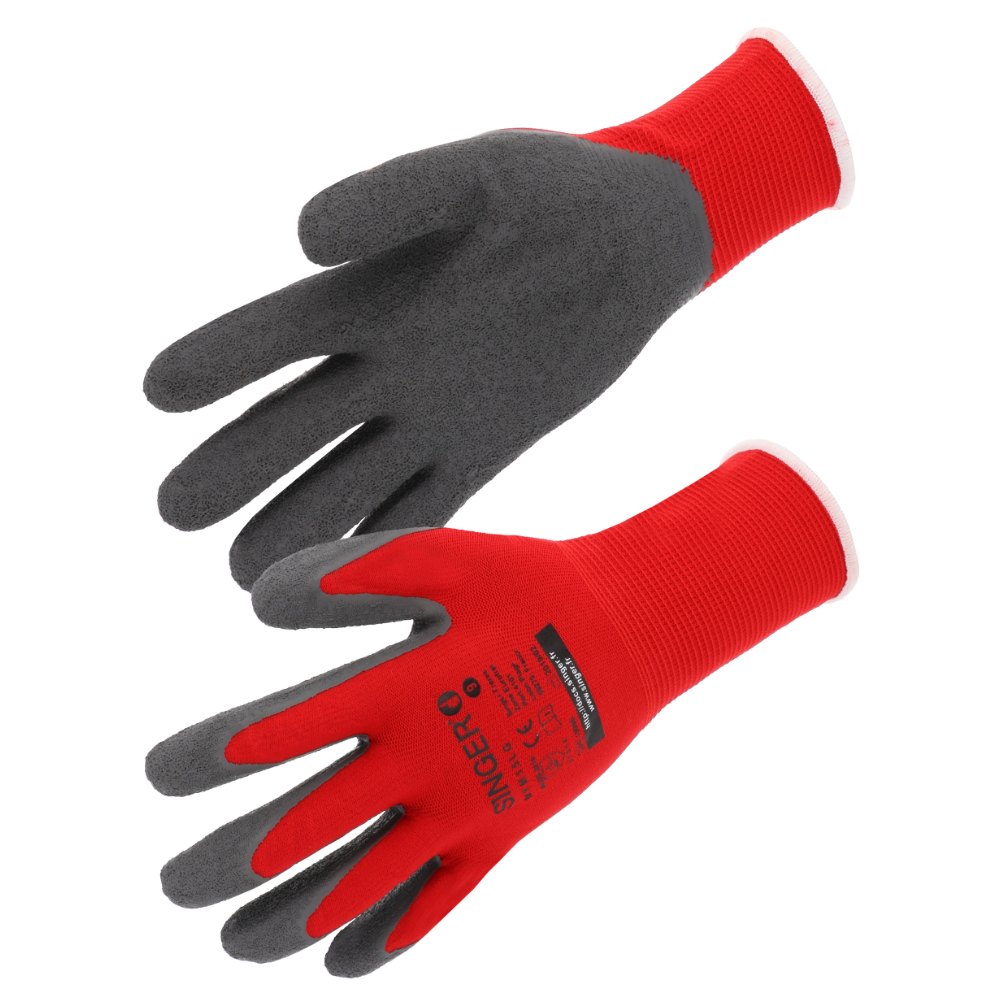 Gant latex, support polyamide (lot de 10 paires) – Singer NYM15LG