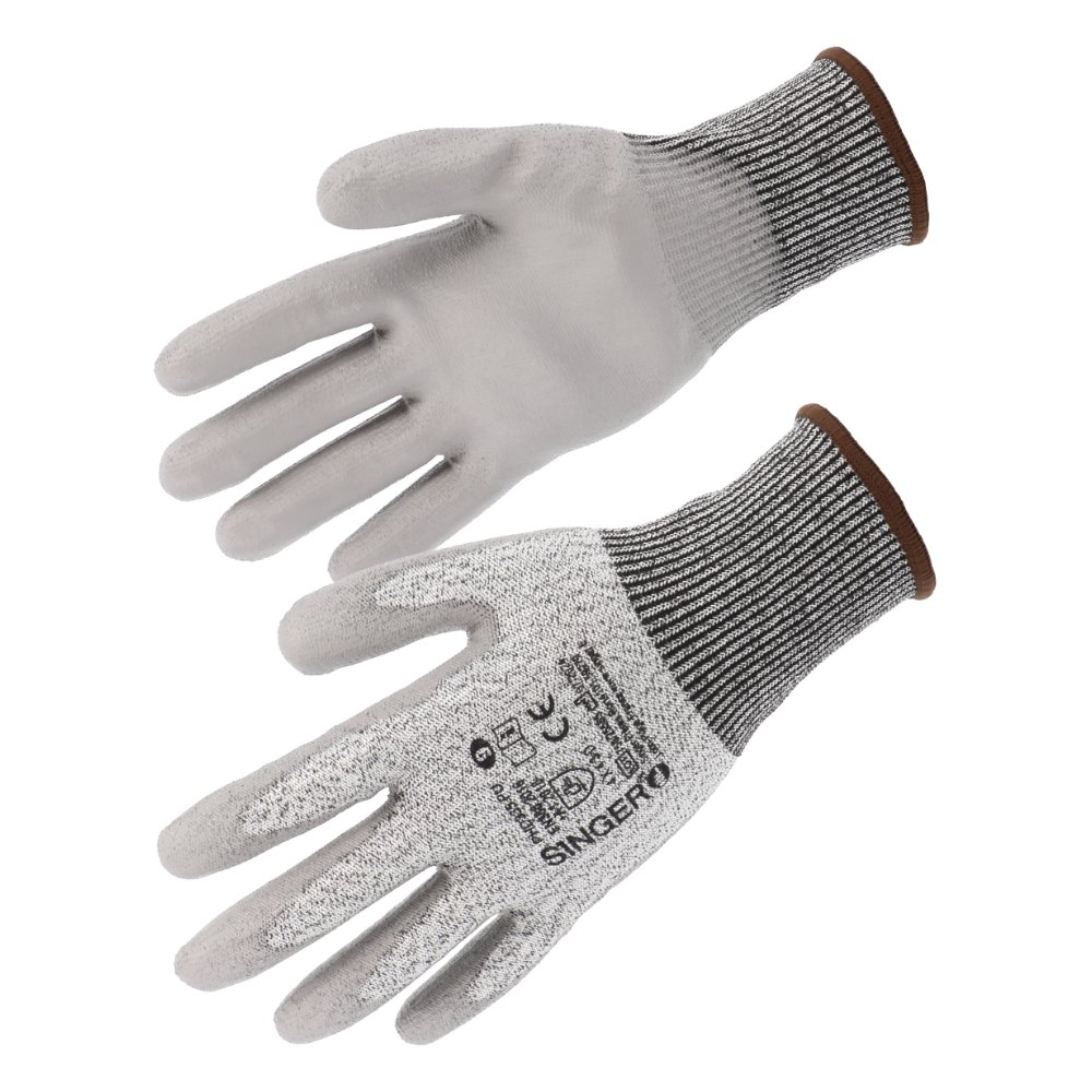Gant PEHD, coupure D gris (lot de 10 paires) – Singer PHD335PU