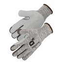 Gant anti-coupure D avec empiècement croûte de cuir (lot de 10 paires) – Singer PHDCUT