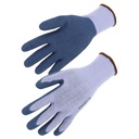 Gant latex, support polyester - support bleu gris (lot de 10 paires) – Singer TAC10BL