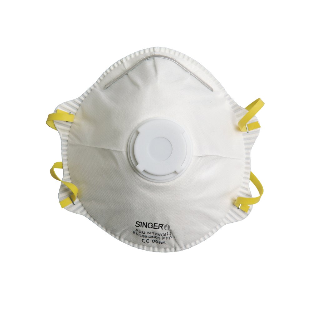 Demi-masque classique, valve FFP1 (boîte de 10 pièces) – Singer AUUM10VSL