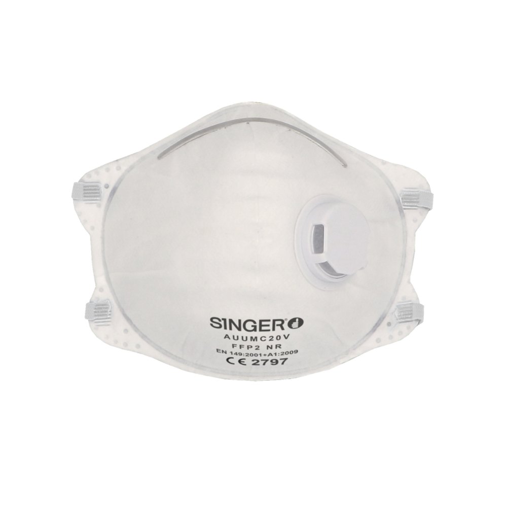 Demi-masque préformé, FFP2 NR (la boîte) – Singer AUUMC20V