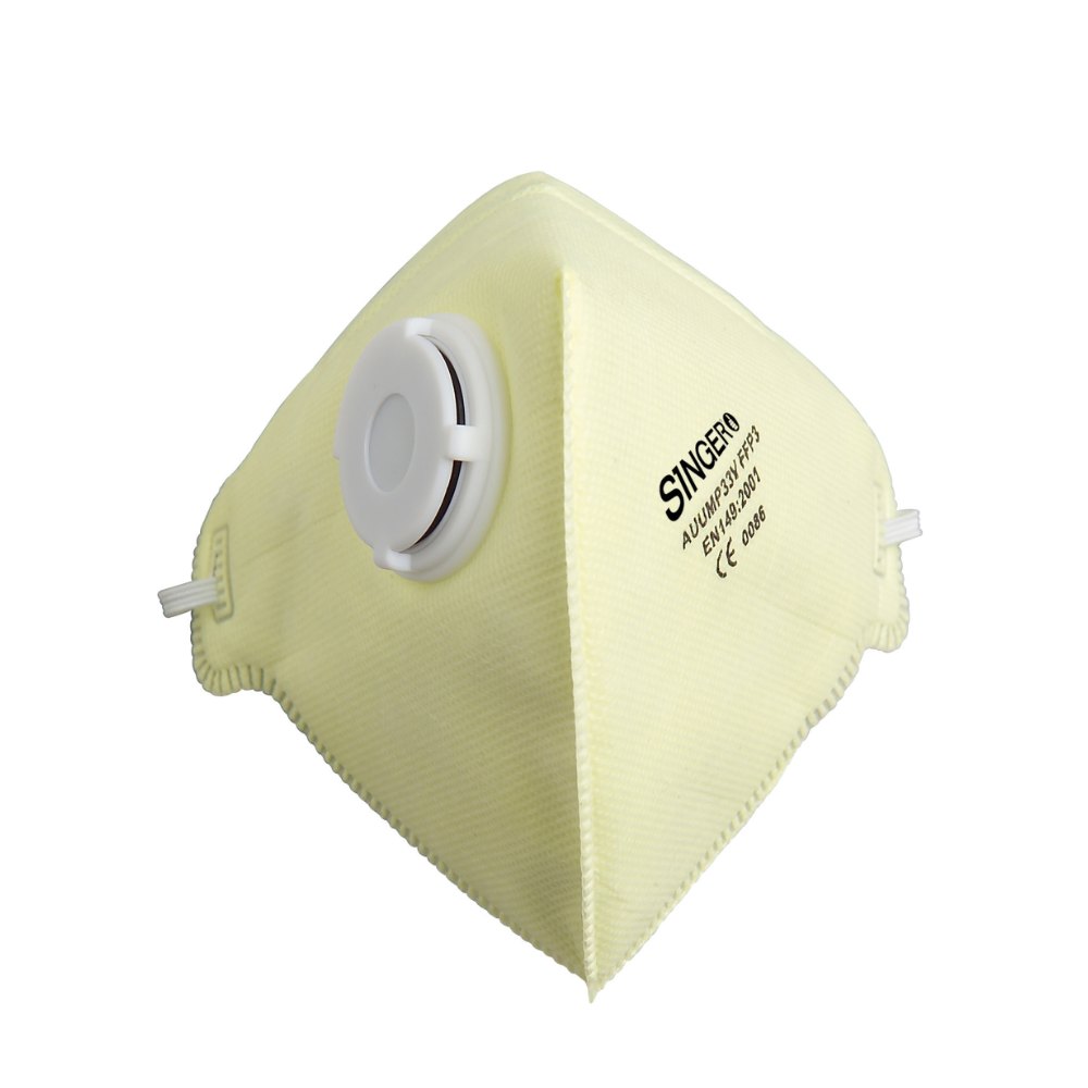Demi-masque pliable avec valve FFP3 (boîte de 20 pièces) – Singer AUUMP33V
