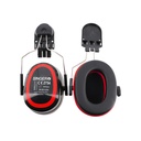 Serre-tête antibruit pour casque de protection noir / rouge – Singer SHELLY2