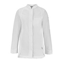 Veste de cuisine femme manches longues Pepper empiècements maille
