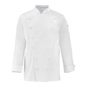 Veste de cuisine homme manches longues Platine