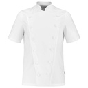 Veste de cuisine homme manches courtes Platine