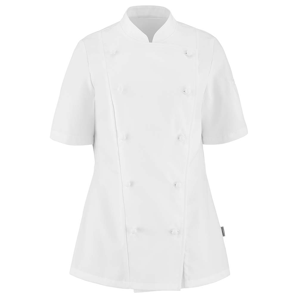 Veste de cuisine femme manches courtes Platine