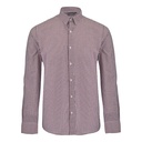Chemise homme vichy Rampal bordeaux et blanc