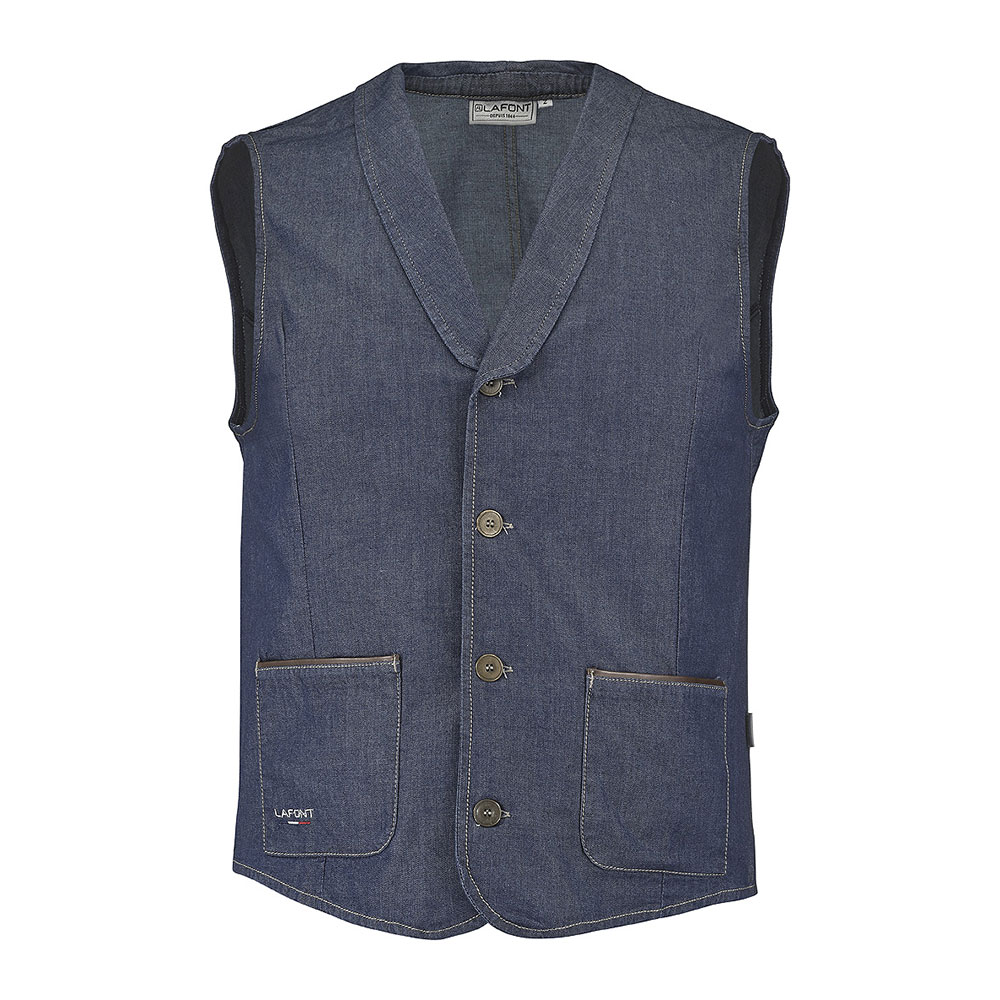 Gilet de costume homme en jean Arago