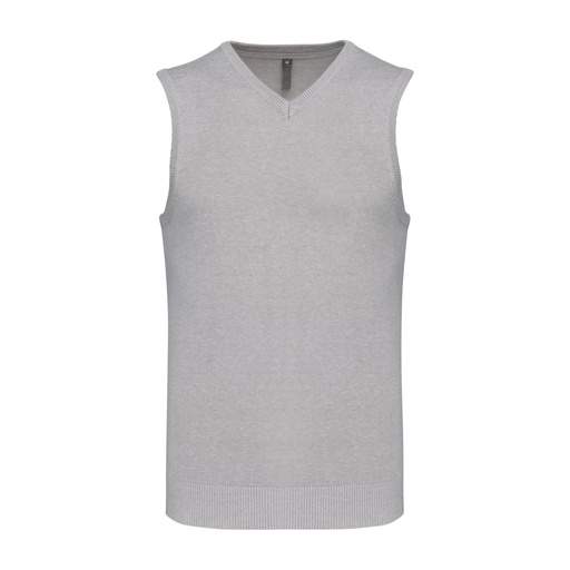 Pull sans manches col V