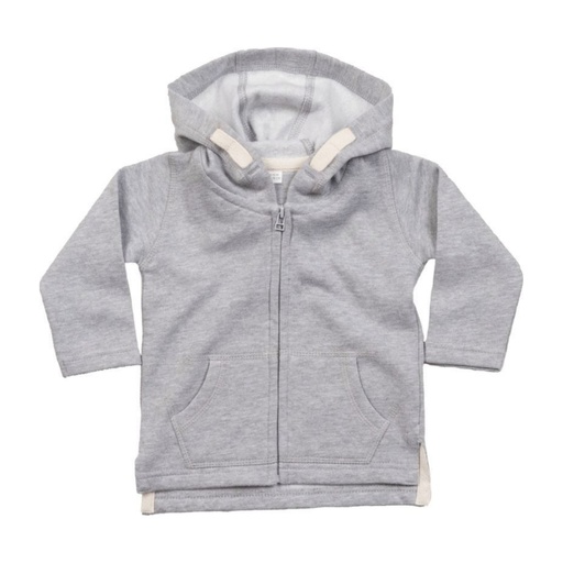 Sweat zippé à capuche bébé