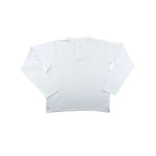 Polo col mao manches longues femme