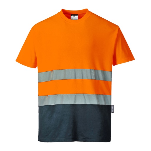 T-shirt haute visibilité bicolore coton – Portwest S173
